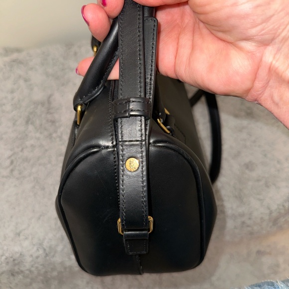 YSL black leather 2 way handbag - Picture 5 of 8